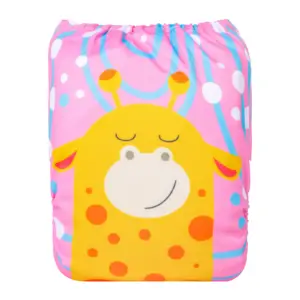 Pañal de Tela Unitalla Alva Baby - Est de Edición Especial - Jirafa