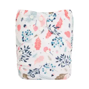 Pañal de Tela Big Size - Ajustable hasta los 6 años aprox - Flores