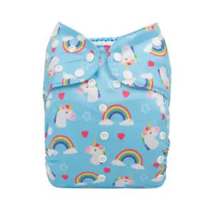 Pañal de Tela Big Size - Ajustable hasta los 6 años aprox - Unicornio