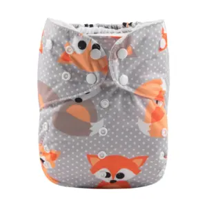 Pañal de Tela Big Size - Ajustable hasta los 6 años aprox - Zorros