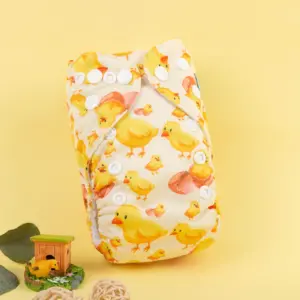 Pañal de Tela Recién Nacido Alva Baby - Pollitos
