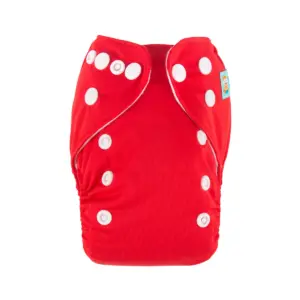Pañal de Tela Recién Nacido Alva Baby - Rojo