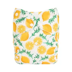 Pañal de Tela Big Size - Ajustable hasta los 6 años aprox - Limones