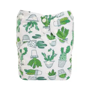 Pañal de Tela Big Size - Ajustable hasta los 6 años aprox - Cactus