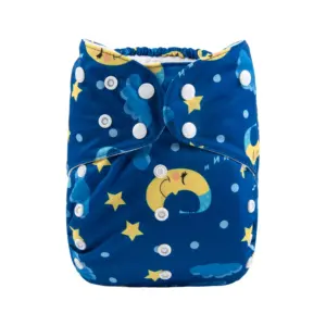 Pañal de Tela Big Size - Ajustable hasta los 6 años aprox - Lunas