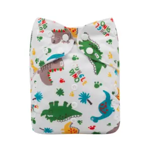 Pañal de Tela Big Size - Ajustable hasta los 6 años aprox - Dinos