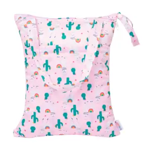 WetBag - Bolsa para almacenar Pañales Sucios - Capacidad 7 a 9 Pañales - Llamas