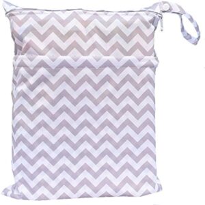 WetBag - Bolsa para almacenar Pañales Sucios - Capacidad 7 a 9 Pañales - Zig Zag