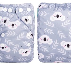 Pañal de Tela Recién Nacido Alva Baby - Todo en 1 - Koalas