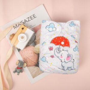 Pañal de Tela Unitalla Alva Baby - Est de Edición Especial - Elefante