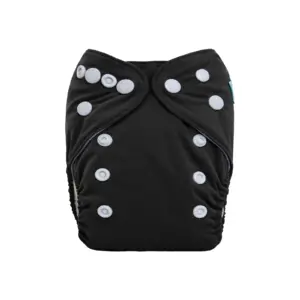 Pañal de Tela Recién Nacido Alva Baby - Negro