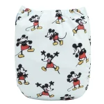 Pañal de Tela Unitalla Alva Baby - Est de Edición Especial - Mickey - Celeste muy claro - Imagen 2