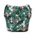 Pañal de Piscina y Playa Reutilizable -  Talla 0 a 18meses  - Hojas