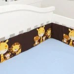 Juego de Edredón de 6 Piezas para Cuna Blue Safari (Certificado OEKO-TEX®) - Imagen 3