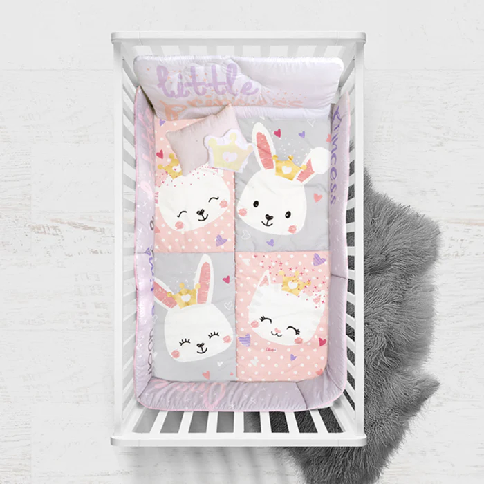 Juego_de_edredon_Little_Princess_set_aerea_700x Juego de Edredón de 6 Piezas para Cuna Little Princess (Certificado OEKO-TEX®) - Imagen 1