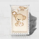 Juego de Edredón de 6 Piezas para Cuna Teddy Bear (Certificado OEKO-TEX®)