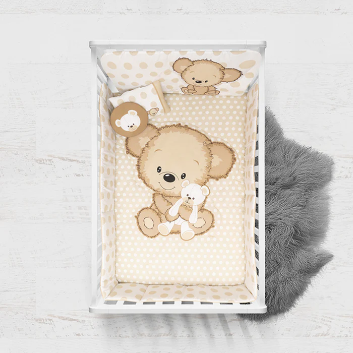 Juego_de_edredon_Teddy_bear_set_aerea_700x Juego de Edredón de 6 Piezas para Cuna Teddy Bear (Certificado OEKO-TEX®) - Imagen 1
