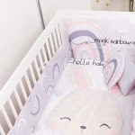 Juego de Edredón de 6 Piezas para Cuna Hello Baby (Certificado OEKO-TEX®)