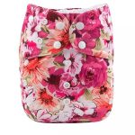 Pañal de Tela Big Size - Ajustable hasta los 6 años aprox - Flores Rosa
